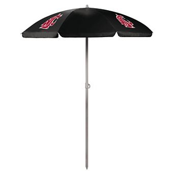 Picnic Time Washington State Cougars 5.5 Ft. Portable Beach Umbrella