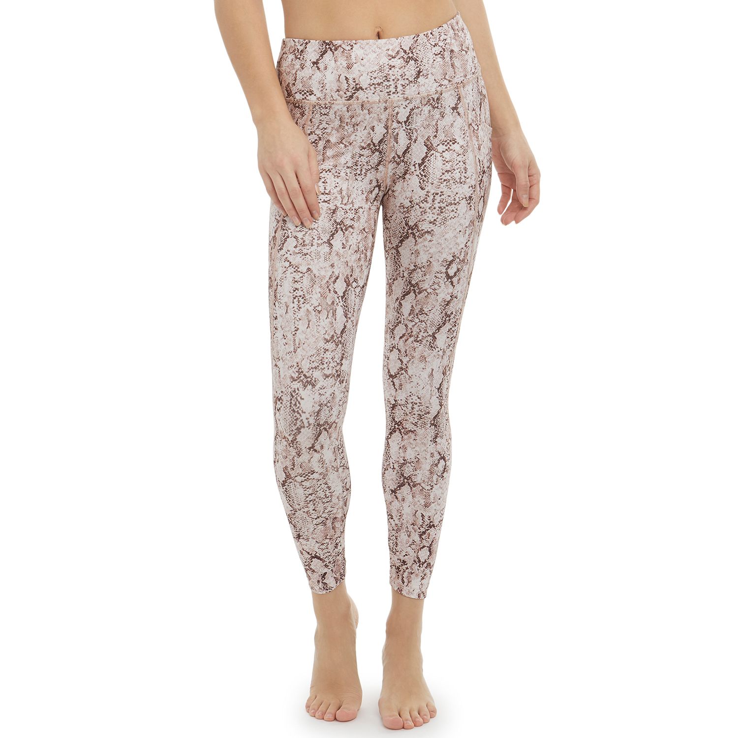 Snakeskin Print Workout Leggings