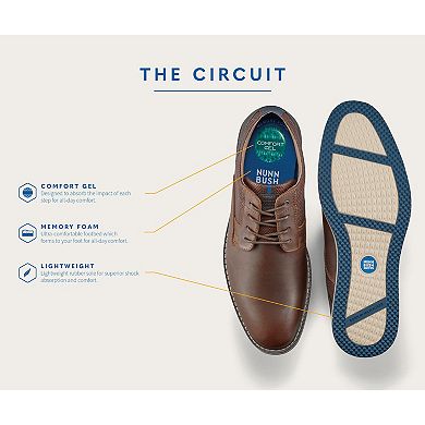 Nunn Bush® Circuit Men's Plain Toe Oxford Shoes