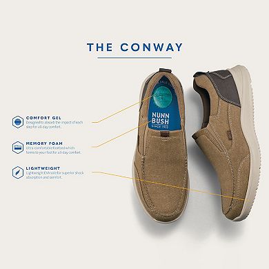 Nunn Bush® Conway Men's Canvas Slip-On Shoes