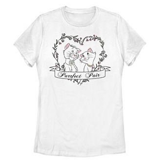Disney's The Aristocats Duchess & Thomas Juniors' Purrfect Pair Tee
