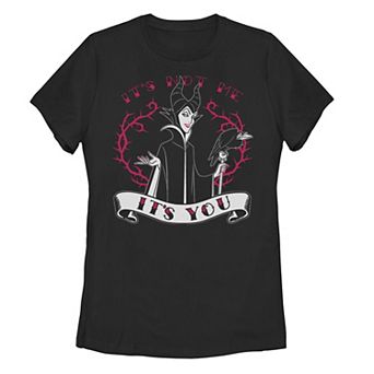 Disney's Sleeping Beauty Maleficent Juniors' Valentine's Tee