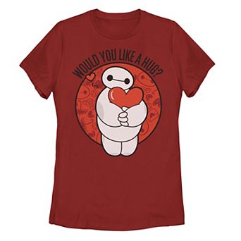 Disney's Big Hero 6 Baymax Juniors' Hug Valentine's Day Tee