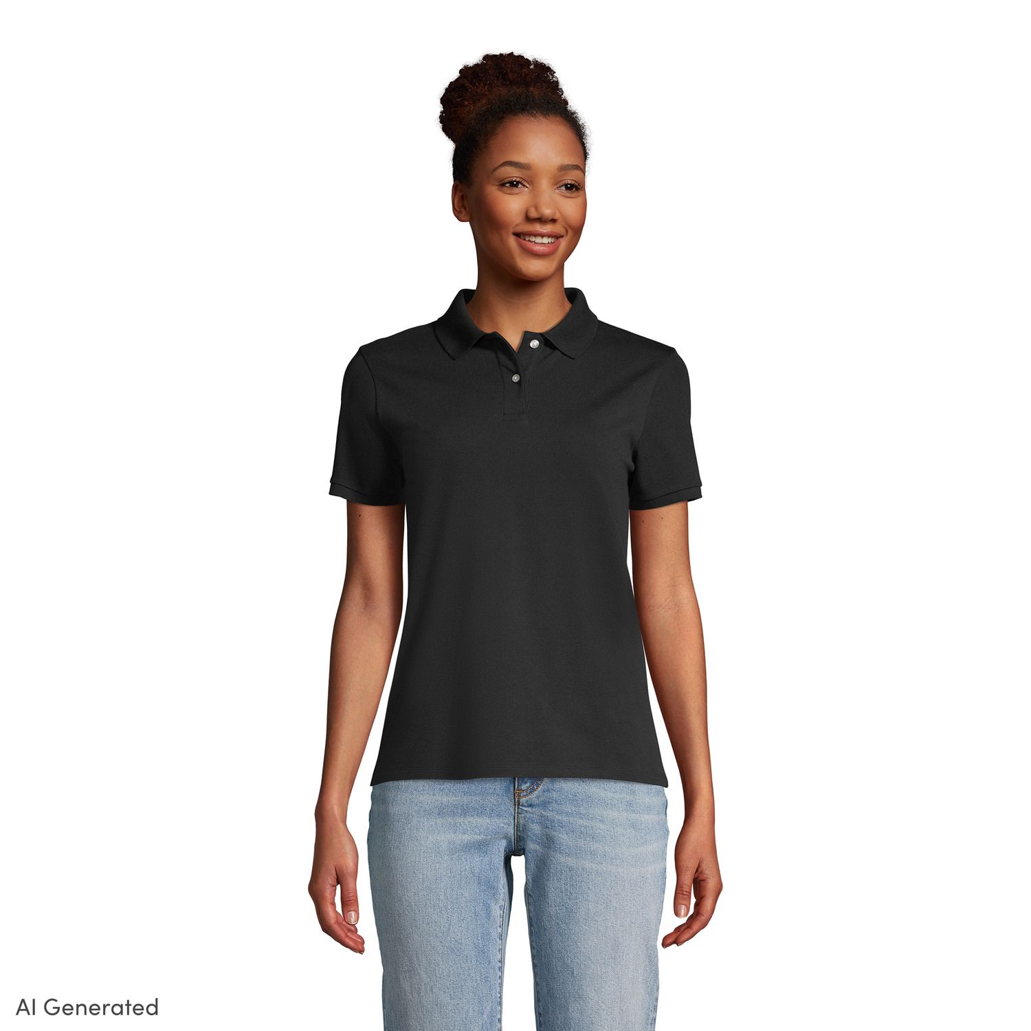 black polo tshirt women