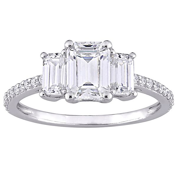 Kohls three store stone diamond ring