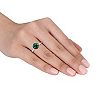Stella Grace 10k Gold Lab-Created Emerald Solitaire Ring