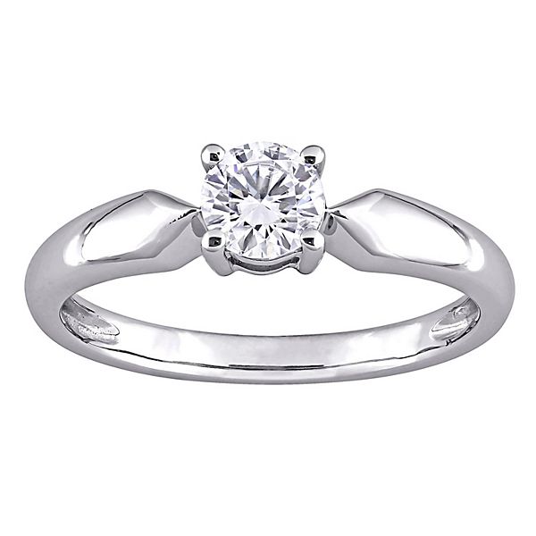 Stella Grace 14k White Gold 1/2 Carat T.W. Lab-Created Moissanite ...