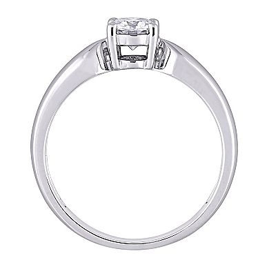 Stella Grace 14k White Gold 1/2 Carat T.W. Lab-Created Moissanite Solitaire Ring