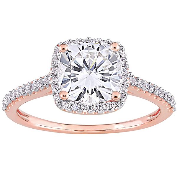 Stella Grace 14k Rose Gold 2 Carat T.W. Lab-Created Moissanite & 1/4 ...