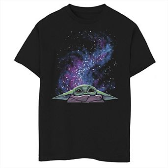 Boys 8-20 Star Wars: The Mandalorian The Child Galaxy Big Face Graphic Tee