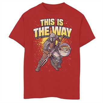 Boys 8-20 Star Wars: The Mandalorian This Is The Way Action Pose Graphic Tee