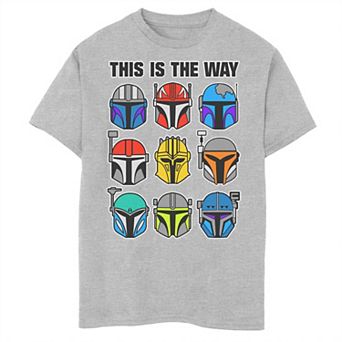 Boys 8-20 Star Wars: The Mandalorian This Is The Way Helmet Doodles Graphic Tee