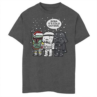Boys 6-20 Star Wars Christmas Boba It's Cold Outside Graphic Tee