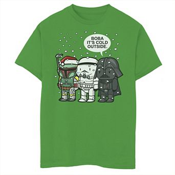 Boys 8-20 Star Wars Christmas Boba It's Cold Outside Graphic Tee