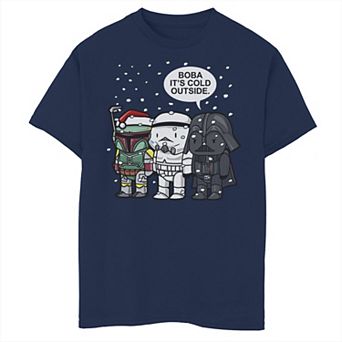 Boys 8-20 Star Wars Christmas Boba It's Cold Outside Graphic Tee