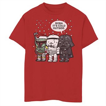 Boys 8-20 Star Wars Christmas Boba It's Cold Outside Graphic Tee