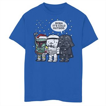 Boys 6-20 Star Wars Christmas Boba It's Cold Outside Graphic Tee