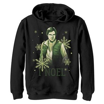 Boys 8-20 Star Wars Han Solo I Noel Christmas Snowflake Graphic Fleece Hoodie