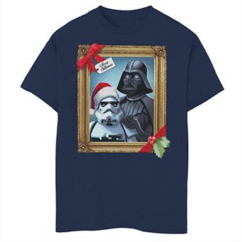 Boys 8-20 Star Wars Merry Sithmas Vader Portrait Graphic Tee