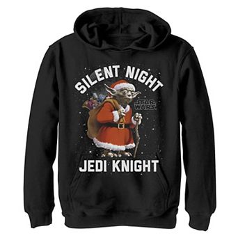 Boys 8-20 Star Wars Silent Knight Yoda Holiday Graphic Fleece Hoodie