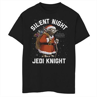 Boys 8-20 Star Wars Silent Knight Yoda Holiday Graphic Tee