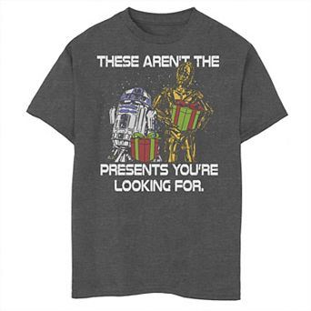 Boys 8-20 Star Wars Droid Presents Quote Graphic Tee