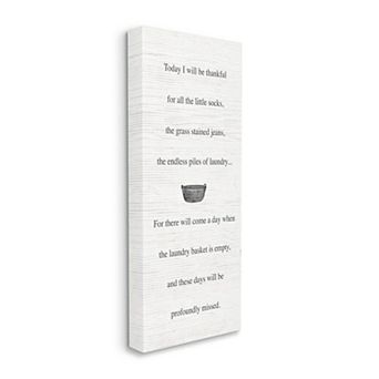 Stupell Home Decor Thankful for the Mess Phrase Inspirational Family Quote Wall Art