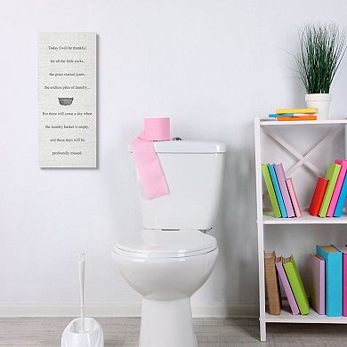 Stupell Home Decor Thankful for the Mess Phrase Inspirational Family Quote Wall Art