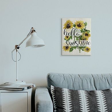 Stupell Home Decor Vintage Painted Sunflowers Canvas Wall Art