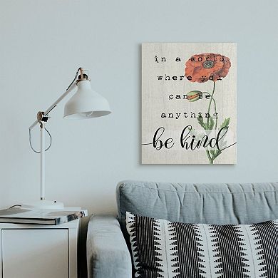 Stupell Home Decor Be Kind Motivational Canvas Wall Art