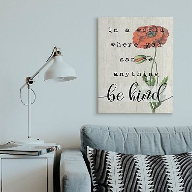 Stupell Home Decor Be Kind Motivational Canvas Wall Art
