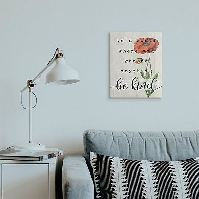 Stupell Home Decor Be Kind Motivational Canvas Wall Art