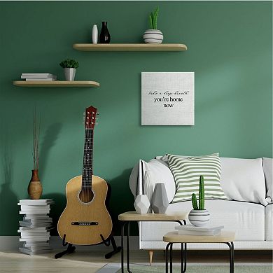 Stupell Home Decor Take A Deep Breath You're Home Canvas Wall Art