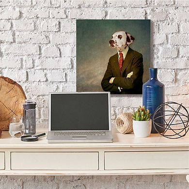 Stupell Home Decor Dalmatian In Men's Fashion Family Pet Portrait Canvas Wall Art