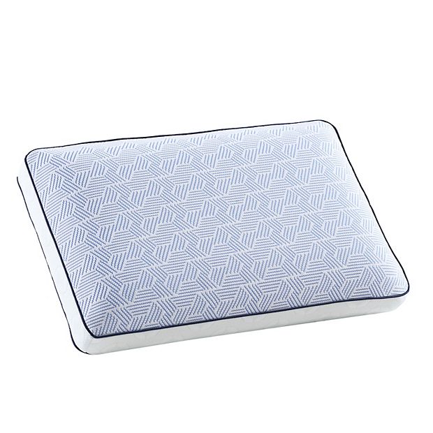 Gel top memory outlet foam pillow