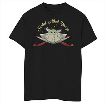 Boys 6-20 Star Wars The Mandalorian The Child Protect Attack Unwrap Graphic Tee