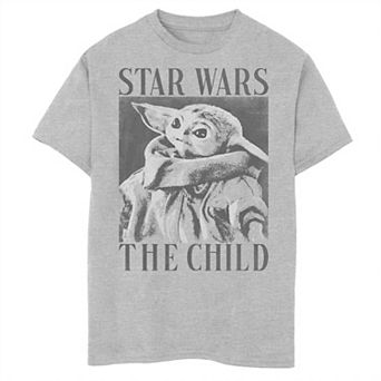 Boys 6-20 Star Wars The Mandalorian Child Closeup Poster Graphic Tee