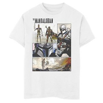 Boys 8-20 Star Wars Manalorian Comic Panel Graphic Tee