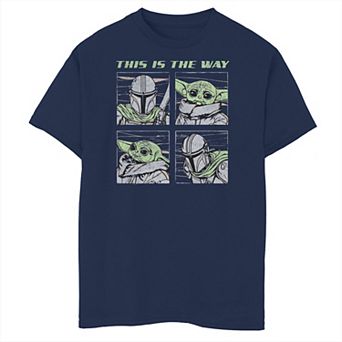 Boys 6-20 Star Wars Mando Comic Strip Graphic Tee