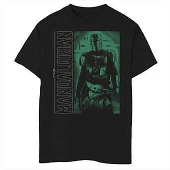 Boys 6-20 Star Wars The Mandalorian & The Child Dark Poster Graphic Tee