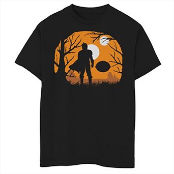 Boys 8-20 Star Wars The Mandalorian Halloween Moons Silhouette Graphic Tee