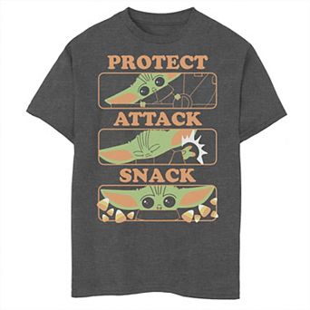 Boys 8-20 Star Wars Halloween The Child Protect Attack Snack Panels Graphic Tee