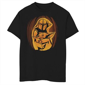 Boys 8-20 Star Wars The Mandalorian Halloween Pumpkin Carving Graphic Tee