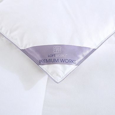 Loftworks Natural White Down Blend Comforter with High-loft Medium Warmth