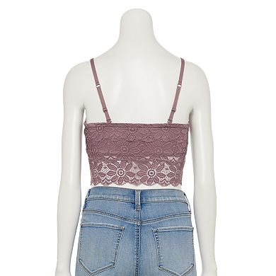 Juniors' SO® Lace Bandeau Bralette
