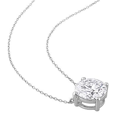 Stella Grace 10k White Gold Lab-Created Moissanite Solitaire Pendant Necklace