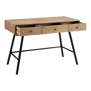 Linon Cailan 3-Drawer Desk