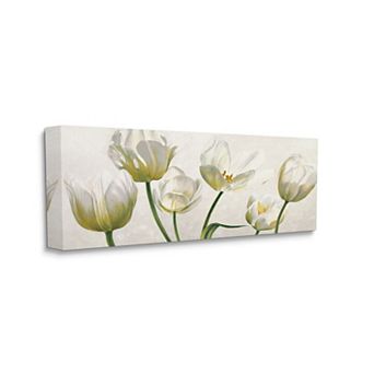 Stupell Home Decor Soft White Blooming Tulip Petals Floral Details Wall Art