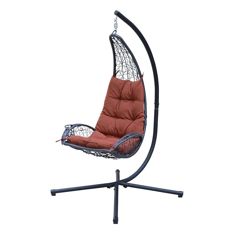 Algoma Patio Hanging Chair, Orange