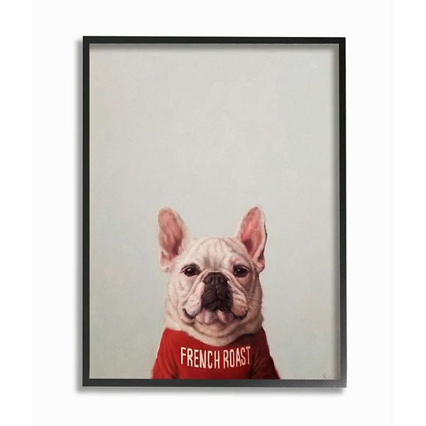 Stupell Home Decor French Bulldog In Roast T Shirt Dog Pun Wall Art - Black French Bulldog Home Decor
